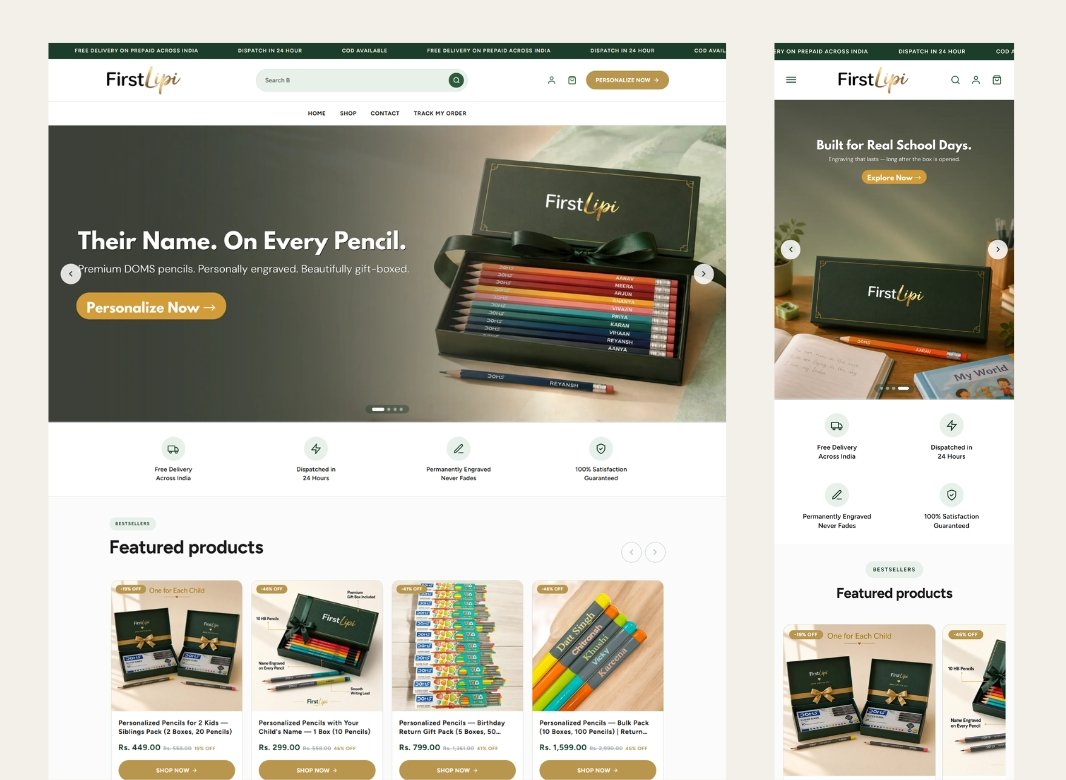 FirstLipi project screenshot